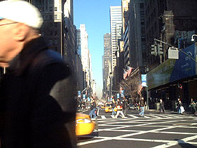 Near Bryant Square, just behind the library